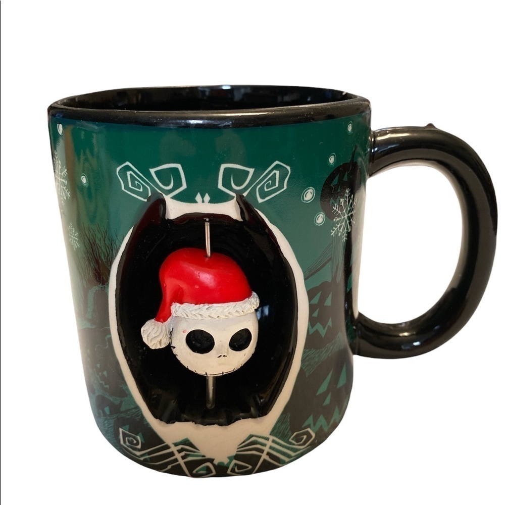 Disney The Nightmare Before Christmas large mug ceramic Jack Skellington cut out